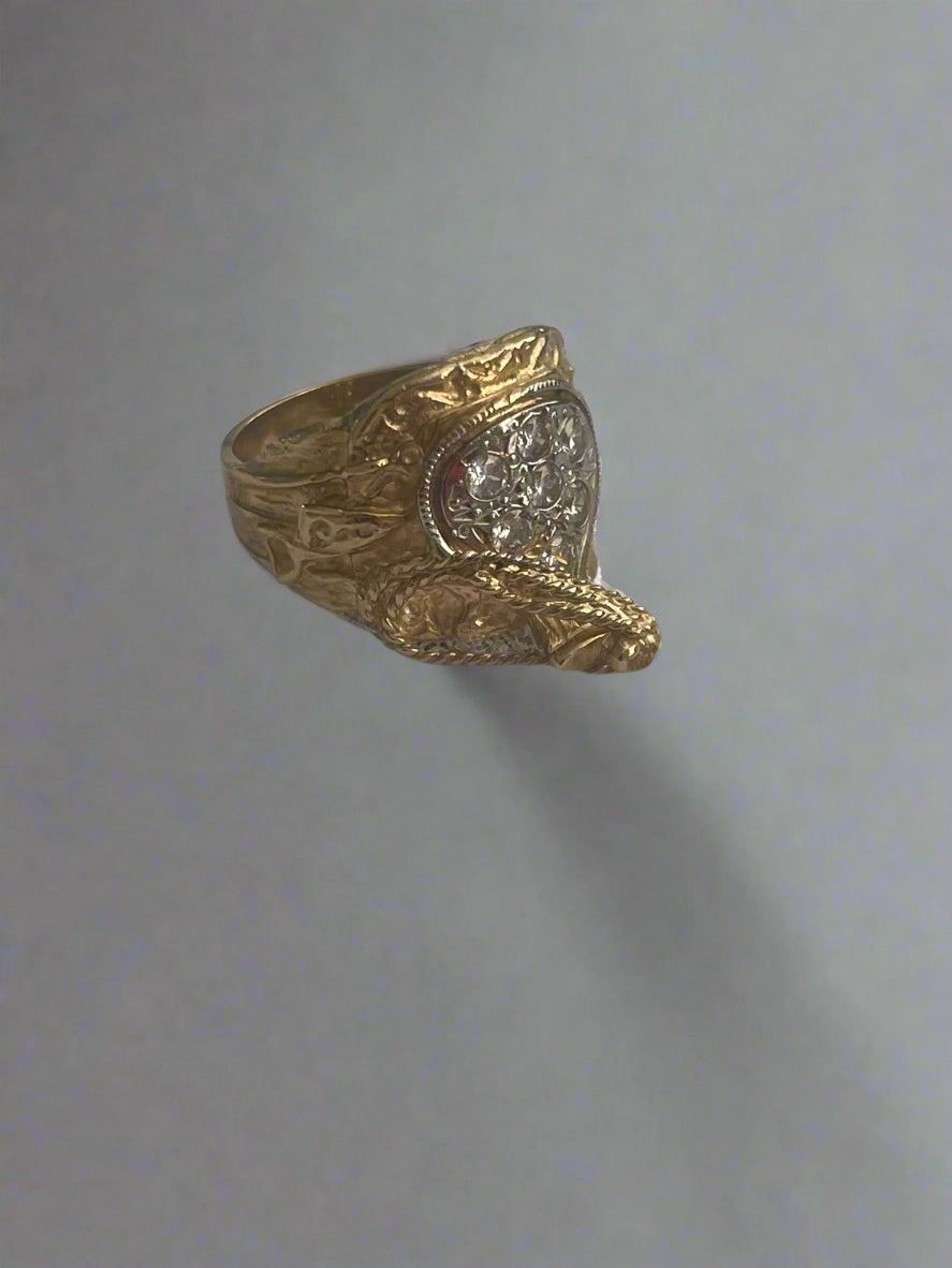 9ct Gold Children’s Saddle Ring - 12.5