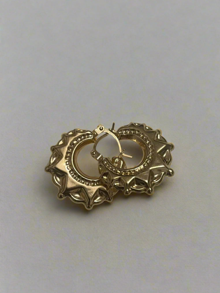 9ct Gold Creole Earrings