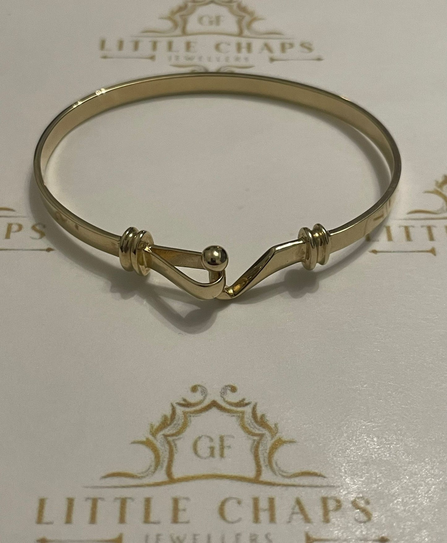 9ct Gold Children’s Hook Bangle 8g