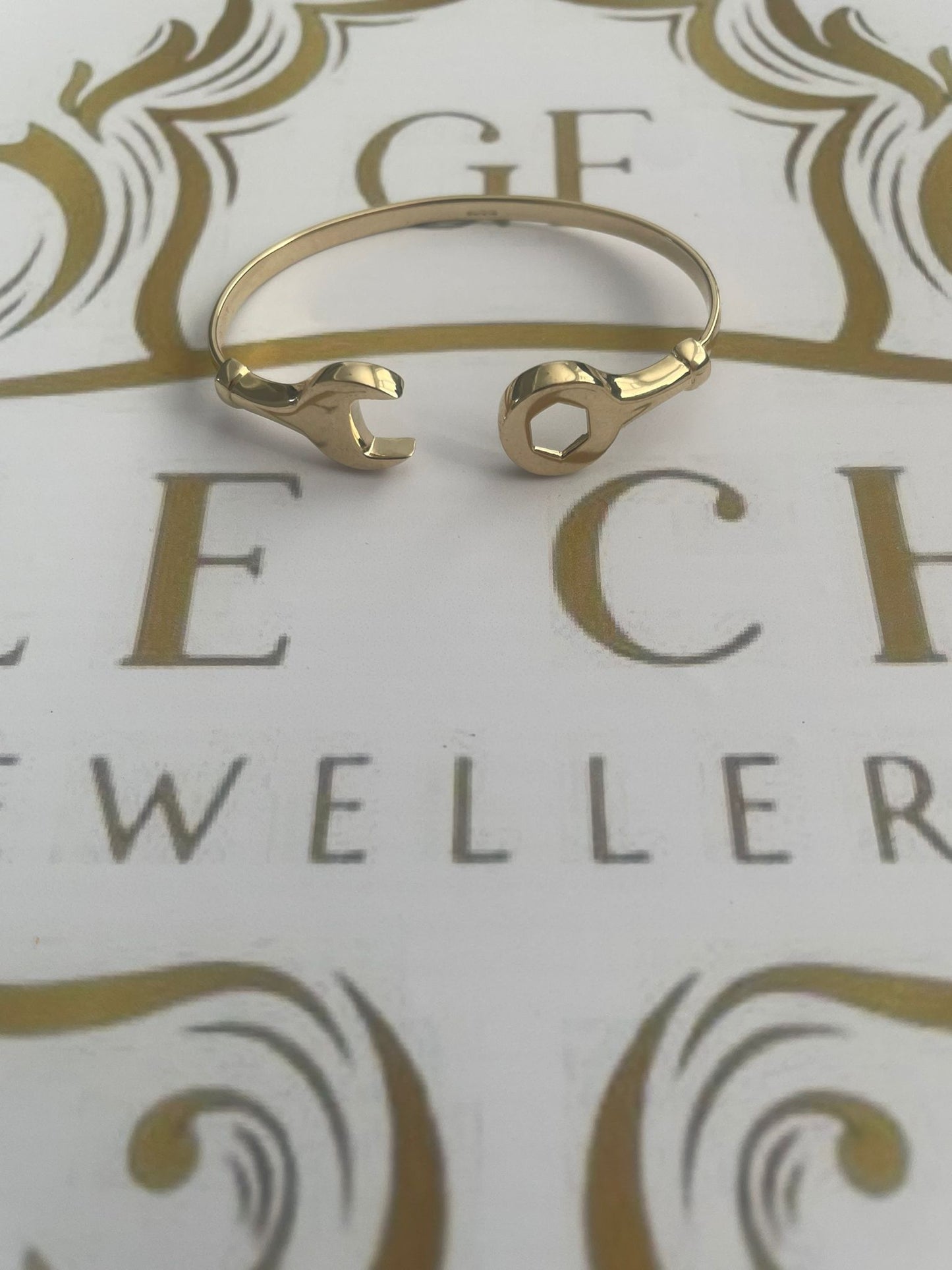 9ct Gold Children’s Spanner Bangle