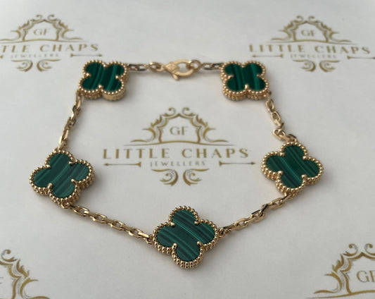 Vintage Alhambra Style Four Leaf Clover Bracelet